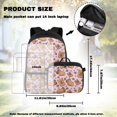 thumbnail image 4 of Yspwyqan Girls Backpack and Lunch Box Set, Pink Capybara Strawberry Backpack Set for School Ages 6-8, Trendy Double Zip Front Pocket Purse for Back to School Gifts, 4 of 7