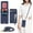 A-Style 2 - Ring Holder - Blue, variant on Crossbody Wallet for iPhone XR Case with Adjustable Lanyard Strap Credit Card Holder 6.1",PU Leather Handbag Purse Kickstand Make Up Mirror Cover Case for Men Women Girl,Blue