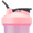 Pink, variant on BlenderBottle ProStak 22 Oz Solid Print Shaker Cup with Flip-Top Lid