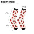 thumbnail image 2 of Rateoe Abstract Red Polka Dot Pattern Children's Socks, Socks Gifts ,kids Crew Soft Cotton Socks , Moisture-Wicking, Durable, Ideal for Daily Wear & Sports, 2 of 5