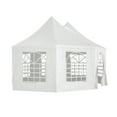 thumbnail image 5 of 20x15ft Heavy Duty Party Tent - Waterproof, UV Protection, 1 Door & 7 Windows - Great for Weddings, Events & Outdoor Gatherings (White), 5 of 15