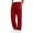 Red, variant on sageysalite Sweatpants for Men Straight Leg Side Slit Drawstring Elastic Waist Fall Winter Workout Warm Workout Pants with Pockets