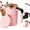 Pink, variant on Automatic Stirring Coffee Cup with Temperature Display, Rechargeable Coffee Mug, Self Stirring Mug with Lid, Stainless Steel Material Suitable for Coffee, Milk, and Other Beverages(Black)