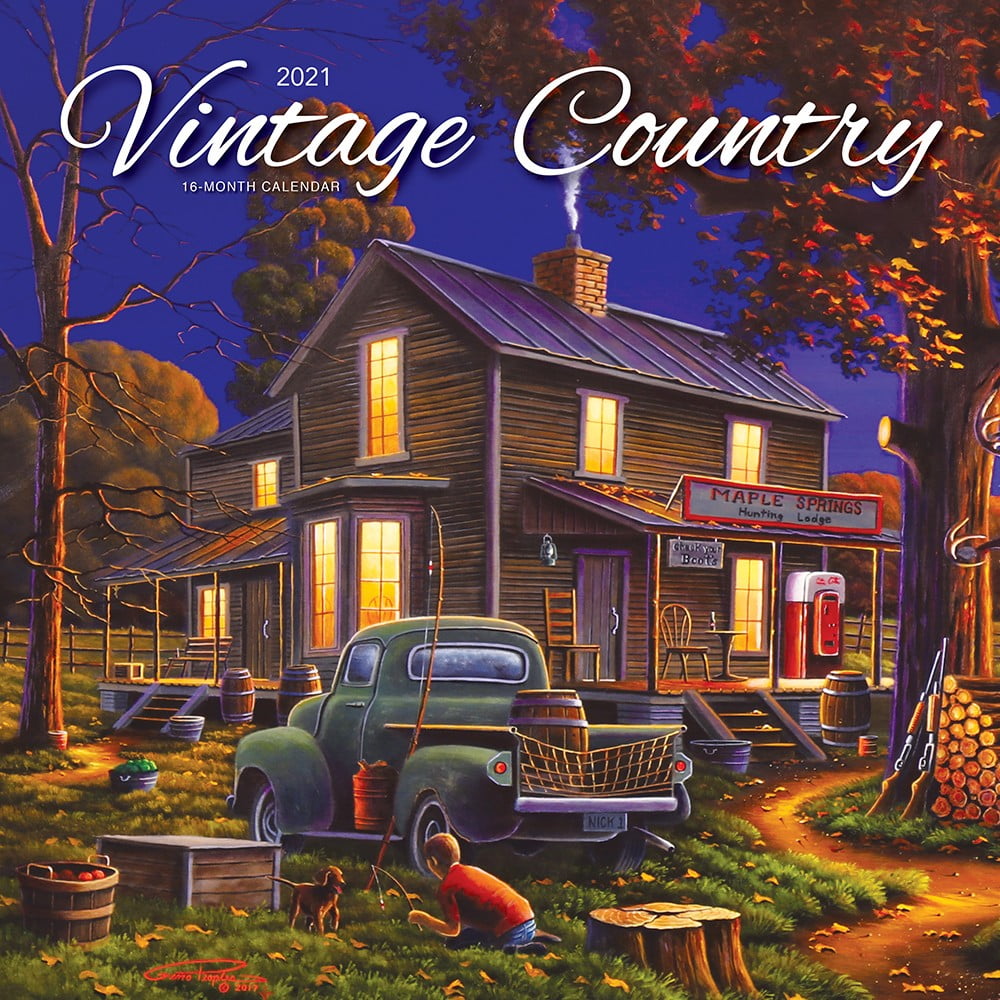 Vintage Posters 2021 Square Wall Calendar