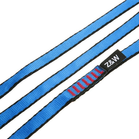 23KN 16mm 150cm/4.9ft Rope Runner Webbing Sling Flat Strap Belt for Mountaineering Rock Climbing Caving Rappelling Rescue