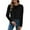 Black, variant on Karight Womens Puff Long Sleeve Shirts Crewneck Spring Fall Tops Basic Dressy Casual Blouses Trendy Outfits