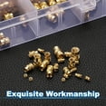 thumbnail image 4 of 300Pack M2 M2.5 M3 M4 M5 M6 Metric Threaded Inserts Brass Heat Set Insert Knurled Nuts Assortment Kit, 3D Printing Brass Nuts Female Threaded Inserts Nuts, 4 of 7