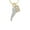 B, variant on Good Luck Italian Horn - A - Gold Tone Crystal Initial Sophia Necklace, 18" 1"