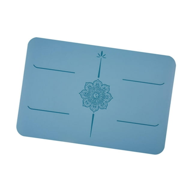 Colchoneta pequeña, antideslizante y portátil, ideal para entrenamientos en el gimnasio, ejercicios de rodillas o pilates. Perfecta para viajar. Azul