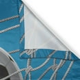 thumbnail image 3 of Ambesonne Soccer Kitchen Curtains, Goal Ball in the Net, 55"x39", Blue Pale Grey Black, 3 of 3