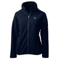 thumbnail image 2 of Women's Cutter & Buck Navy Gwinnett Stripers Cascade Eco Sherpa Full-Zip Fleece Jacket, 2 of 3