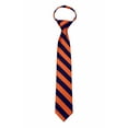 thumbnail image 1 of Mens Zipper Repp Stripe College Printed Necktie Ties - Many Colors Available, 1 of 2
