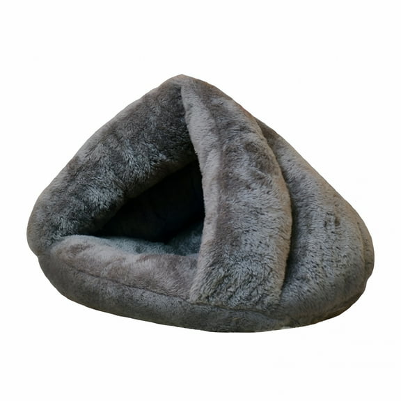LAMIRO Pet Tent Cave Bed for Small Medium Puppies Kitty Dogs Cats Pets Sleeping Bag Thick Fleece Warm Soft Dog Bed Cuddler Burrow House Hole Igloo Nest Cozy Bed for Cat Puppy,M