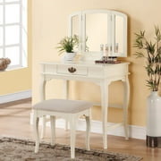 Linon Brinley Vanity Set - Off White