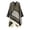 Dark Grey, variant on Women's Soft Poncho Cape Open Front Top Fringe Knit Elegant Winter Warm Oversized Pull On Fall Old Fashioned Olive One Size