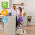 thumbnail image 6 of ECR4Kids Multipurpose Flip-Flop Step Stool and Chair, Childrens Furniture, White Wash, 6 of 9