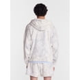 thumbnail image 4 of No Boundaries Boxy Oversized Fit Fleece Zip Hoodie Sweatshirt with Long Sleeves, Men's XS-4XLT, 4 of 6