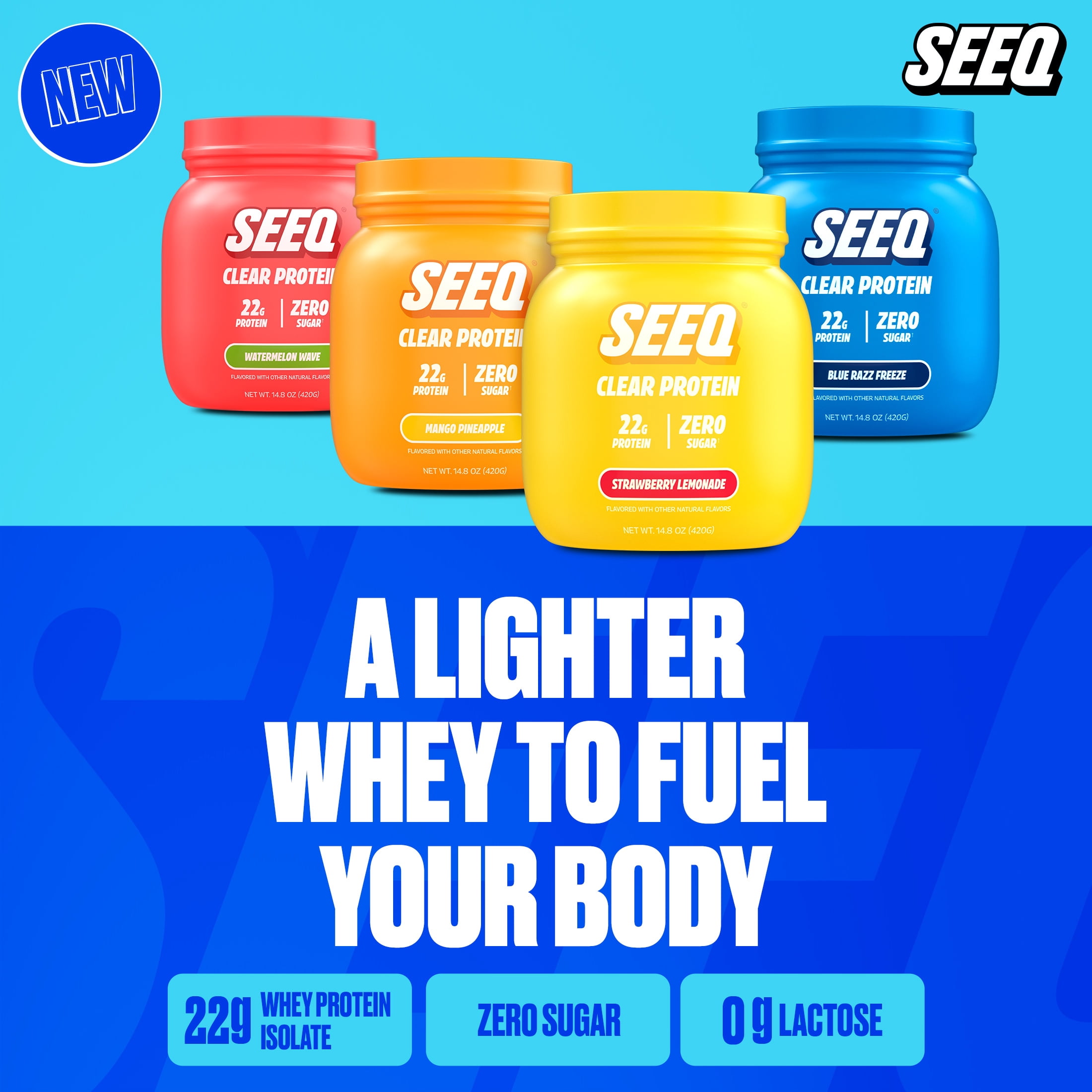 Seeq Clear Protein Powder - Watermelon Wave - 15 Serve