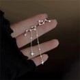thumbnail image 4 of Sonducket 1 par de pendientes de cristal para niñas, pendientes de boda, aniversario, baile, joyería de moda, regalo personalizado para novia Ropa, zapatos y accesorios Miscelánea Sonducket AP011261-00, 4 of 6