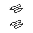 thumbnail image 1 of Soidarity 10 Uds. De banda de goma ligera en forma de O, accesorio de instalación para bicicletas, fijador de faros impermeables, accesorios de Negro 2piezas, 1 of 6