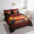 thumbnail image 2 of Feelyou Retro Western Movie Twin Bedding Sets 7-Piece, Cinema Ticket Bedding Comforter Set, Filmstrip Home Party Reversible Sheet Sets, Super Cozy Room Decor, 2 of 7