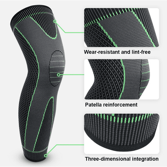 Seyurigaoka Knitted Nylon Sports Knee Pads Breathable Leg Protection Pads Basketball Football Knee Pads Protective Gear Accessories