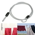 thumbnail image 2 of UDIYO Stainless Steel Portable Bicycle Cable Lock Clothesline Double Security End Loop, 2 of 7