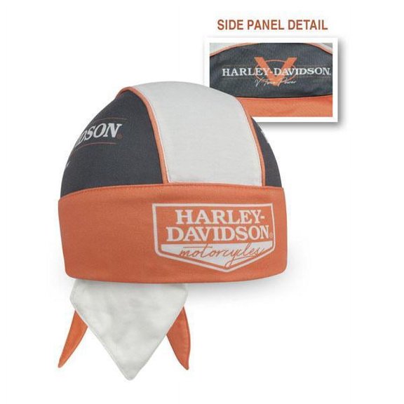 Harley-Davidson V-Twin Power Light Orange & Gray Headwrap - HW132538