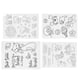 thumbnail image 1 of 4 hojas de sellos de silicona transparentes con forma de animal, carpeta de relieve exquisita para álbumes de recortes, tarjetas de papel y álbumes de fotos., 1 of 14