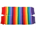 thumbnail image 3 of Chaussettes Hautes à Rayures Arc-en-Ciel pour Femmes, Chauffe-Bras Sans Doigts, 3 of 6