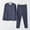Navy, variant on Juslio Mens Pajama Sets Button Fashion Homewear Long Sleeved Tops Cardigans and Pants 2-Piece Matching Pajamas Sets L