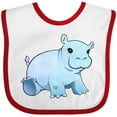 thumbnail image 3 of Inktastic Cute Baby Hippo Boys or Girls Baby Bib, 3 of 4