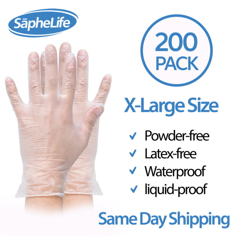 Non Latex Vinyl Exam Medium 100 Disposable Gloves 3.5 Mil Vinal™ Food Glove 