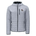 thumbnail image 2 of Men's-Cutter & Buck  Gray NC State Wolfpack Rainier Eco PrimaLoft Hooded Full-Zip Jacket, 2 of 3