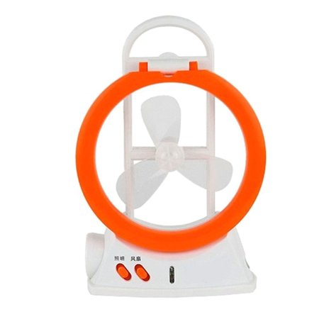 

TINYSOME 3-In-1 Multi-Function Fan Lamp 24LEDs Desk Table Light Rechargeable Flashlight F