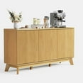 thumbnail image 6 of Danolapsi 58" Modern Farmhouse Sideboard Buffet Cabinet with Fluted Doors & Adjustable Shelves,Wood Kitchen Storage Cabinet for Dining Room Living Room, Coffee Bar Console Table, TV Console, 6 of 6