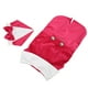 thumbnail image 2 of Traje con cierre de velcro suave y pajarita para bodas y uso diario elegante, talla M, ropa formal para perro rosa y rojo, 2 of 8