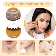 Natural Lymph Facial Brush. Profile Facial Brush, Lower Jaw Lymph Brush, New Type Lymph Facial Drainage Massager. Profile Massager. Facial Lymph Drainage Massager. A soft drainage massager suita(2pc)