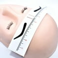 thumbnail image 3 of MOMOJIA Universal Semi Permanent Makeup Guide Ruler Measure Tools Eyebrow Stencil Template Grooming Brow Shaping Styling 10 Pack, 3 of 9
