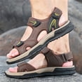 thumbnail image 4 of LASUDRAA Mens Comfort Sandals Adjustable Straps Casual Summer Beach Shoes Lightweight Non‑Slip Outdoor Footwear, 4 of 8