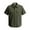 C146/Army Green, variant on Rggeeun Shirts For Men Male Casual Outdoor Work Lapel Short Sleeve Shirt With Corduroy Stripes For Sports Activities Solid Color Leisure Tops