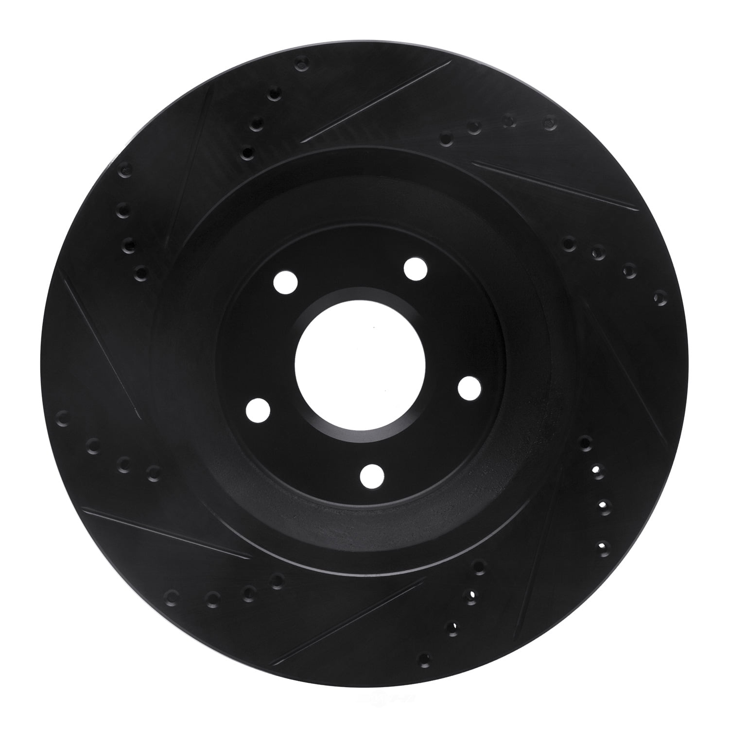 Dynamic Friction Company 633-47023D DFC Brake Rotor - Drilled And Slotted - Black