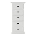 thumbnail image 1 of NovaSolo Halifax Grand Mahogany Wood Storage Unit with Drawers in Classic White, 1 of 7