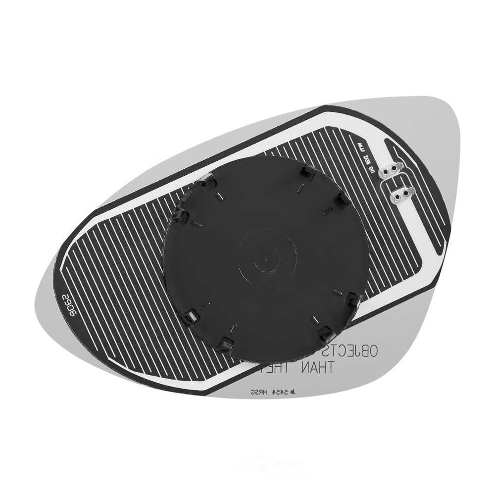 Burco Side View Mirror Replacement Glass with Motor Mount Plate - Clear Glass - 5454HRSG