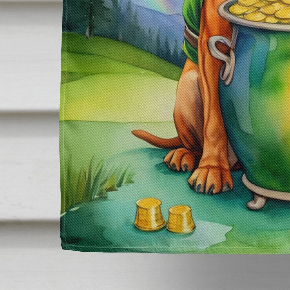 Bloodhound St Patrick's Day House Flag 28 in x 40 in