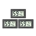 thumbnail image 2 of Dvkptbk 3-Pack Mini Digital Temperature-Humidity Detector with Display Suitable for Humidor Greenhouse Garden Cellar Closet Guitar Case The Hygrometer Home Appliances Kitchen & Dining, 2 of 6