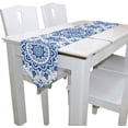 thumbnail image 3 of SKYSONIC Table Runner Ornament Pattern Washable Table Cloth Runner for Holiday Home Wedding Table Top Decoration 13x90 Inches, 3 of 5