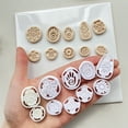 thumbnail image 2 of Juego de 10 piezas de mini pendientes de cerámica blanda, molde de arcilla, herramientas for hacer a mano DIY, 2 of 4