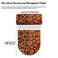 thumbnail image 7 of HELLHERO Pumpkin Pattern Cozy Polyester Fabric Bathroom Seat Covers, Fits All Toilet Shapes, Universal 17x21 Inches Soft, Reusable, 7 of 7