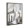 thumbnail image 4 of Stupell Industries White Staircase Architecture Travel & Places Painting Gray Floater Framed Canvas Art Print Wall Art, 25 x 31, 4 of 10